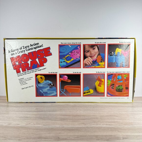 Vintage 1986 Mouse Trap Game Milton Bradley Complete Set Excellent Box - Picture 2 of 6